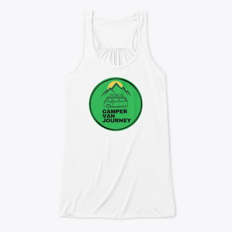 Camper Van Journey Logo Large Green