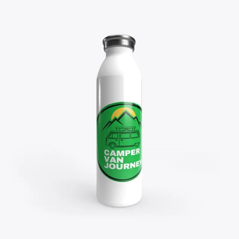 Water Bottle Green Logo