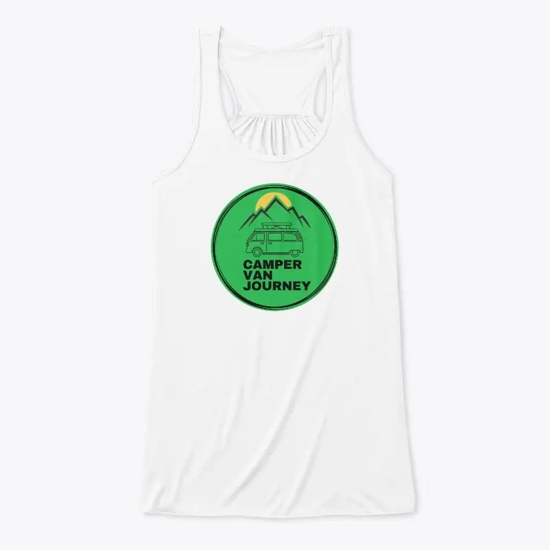 Camper Van Journey Logo Large Green